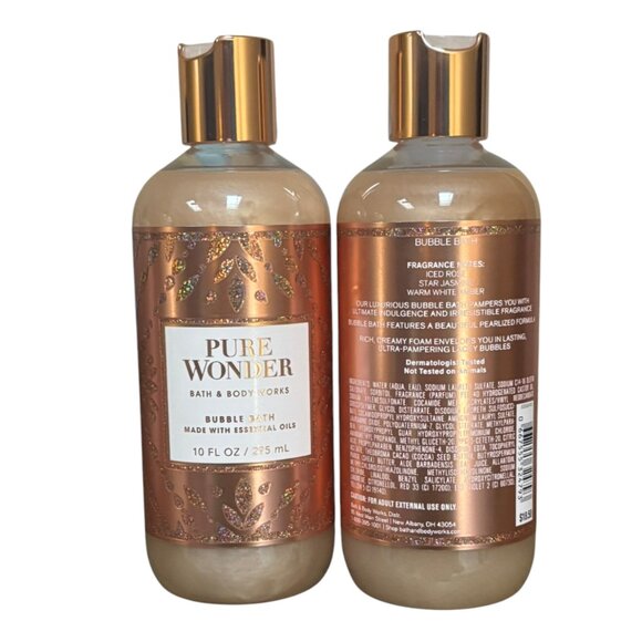Bath and & Body Works Two PURE WONDER  BUBBLE BATH - Picture 4 of 4